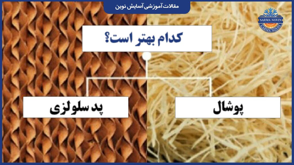 تعویض پوشال کولر آبی 4 پوشال یا پد