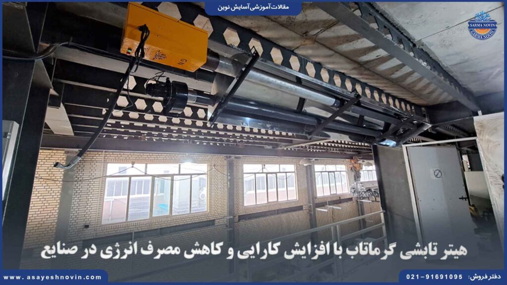 هیتر تابشی گرماتاب با افزایش کارایی و کاهش مصرف انرژی در صنایع