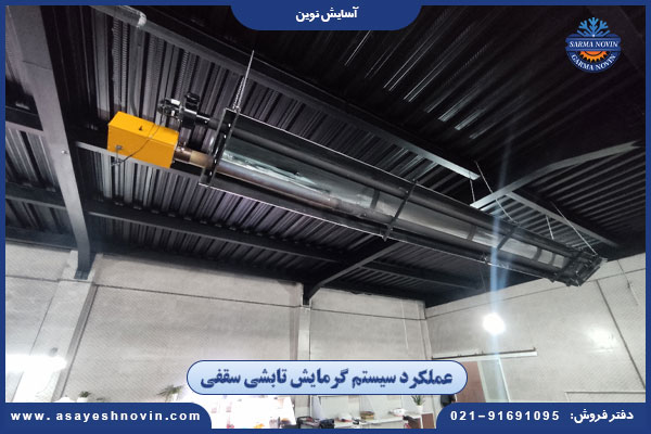 هیتر تابشی سقفی مناسب گرمایش یکنواخت سوله صنعتی